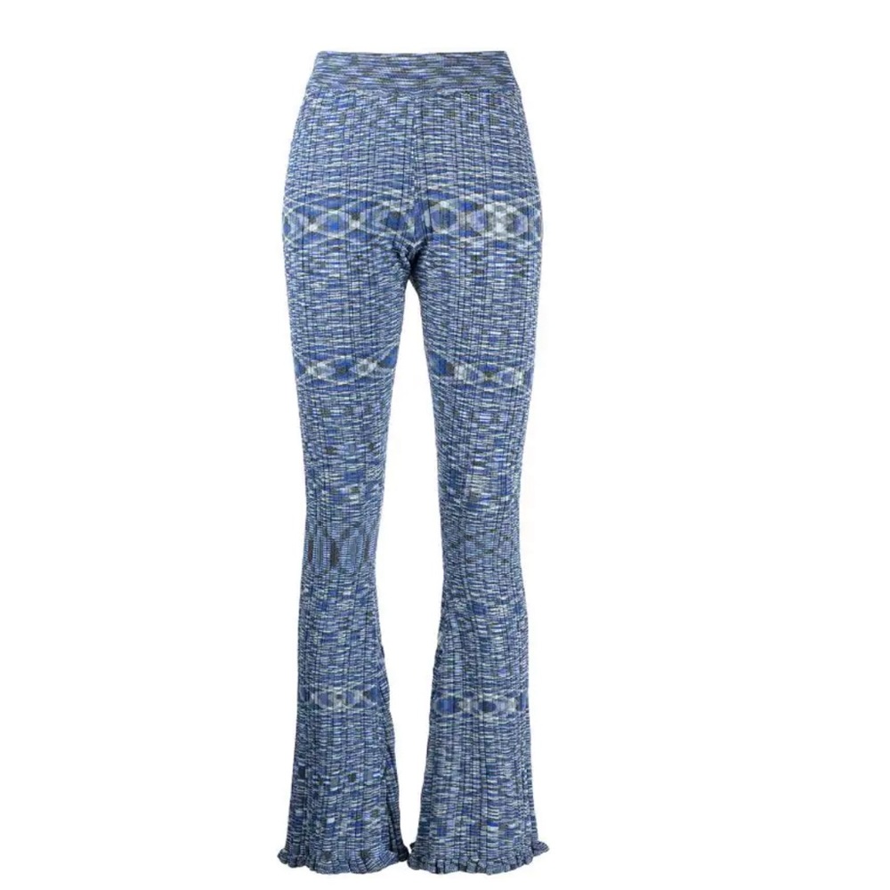 Holzweiler Dahlia Space-Print Knitted Trousers